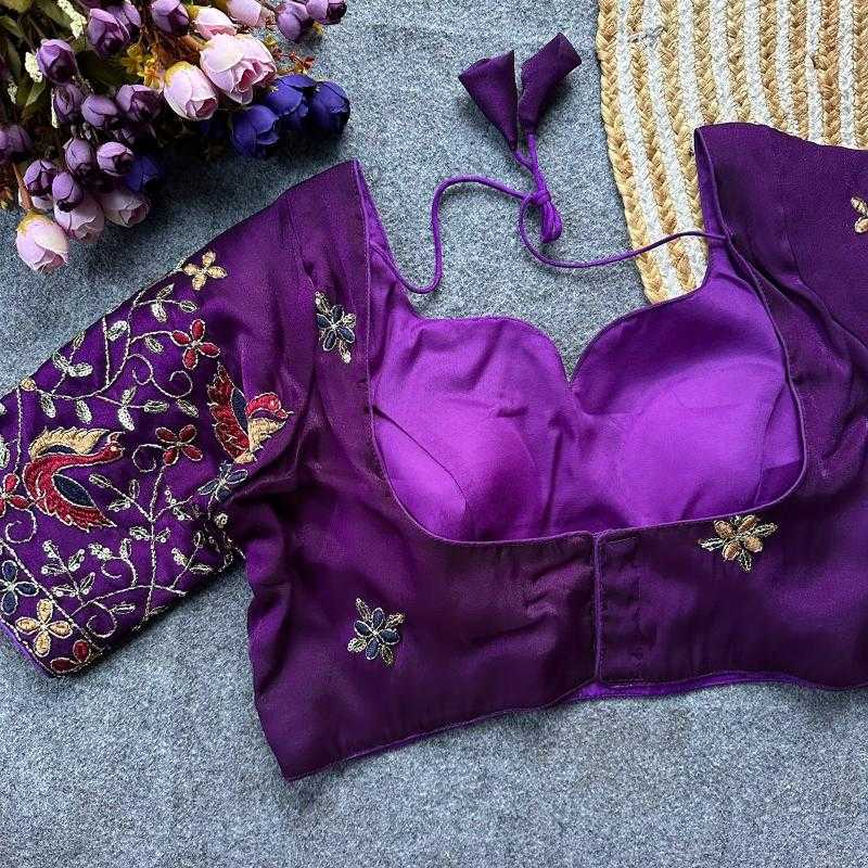 Ynf Viscose KESH411 VISCOZ Readymade Blouses Wholesale Sequence Embroidery Blouse Designer Blouse Fashion Blouse Manufacturer- Kapda Export