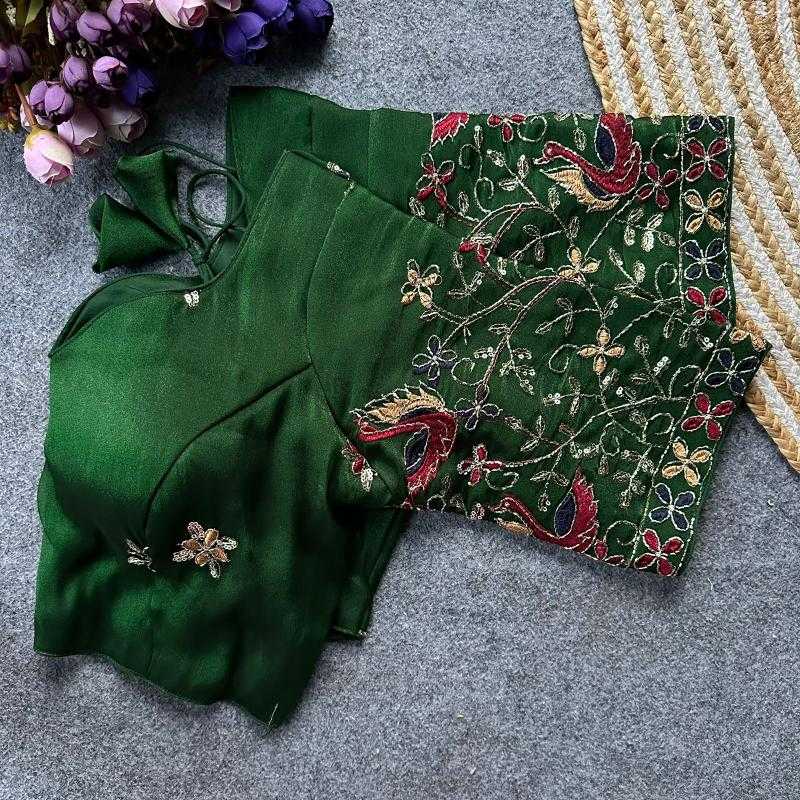 Ynf Viscose KESH411 VISCOZ Readymade Blouses Wholesale Sequence Embroidery Blouse Designer Blouse Fashion Blouse Manufacturer- Kapda Export