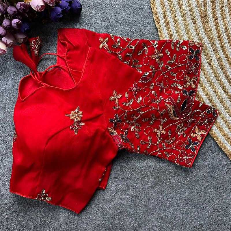 Ynf Viscose KESH411 VISCOZ Readymade Blouses Wholesale Sequence Embroidery Blouse Designer Blouse Fashion Blouse Manufacturer- Kapda Export