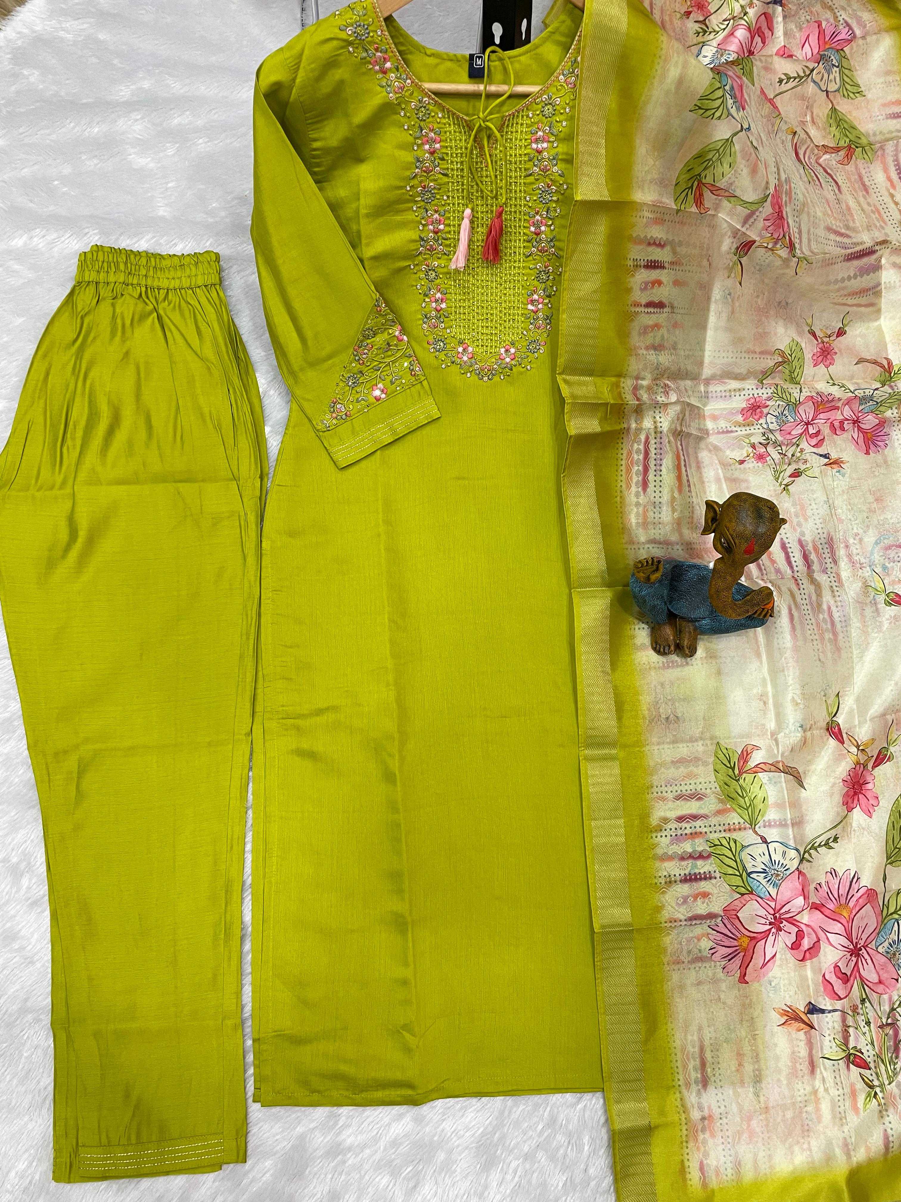 Ynf Viscose KESH530 115 Kurti Wholesale Ethnic Kurtis Designer Kurtis Embroidered Kurtis Manufacturer- Kapda Export