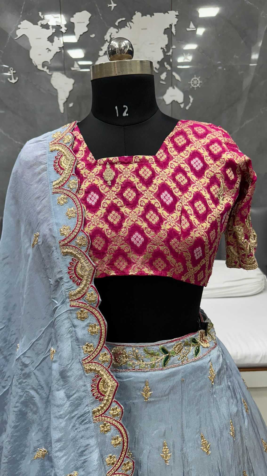 Ynf Viscose KESH530 ANANTESH 5048 Lehengas Wedding Collections Wholesale Wedding Lehenga Embroidered Lehenga Gota Patti Lehenga Manufacturer- Kapda Export