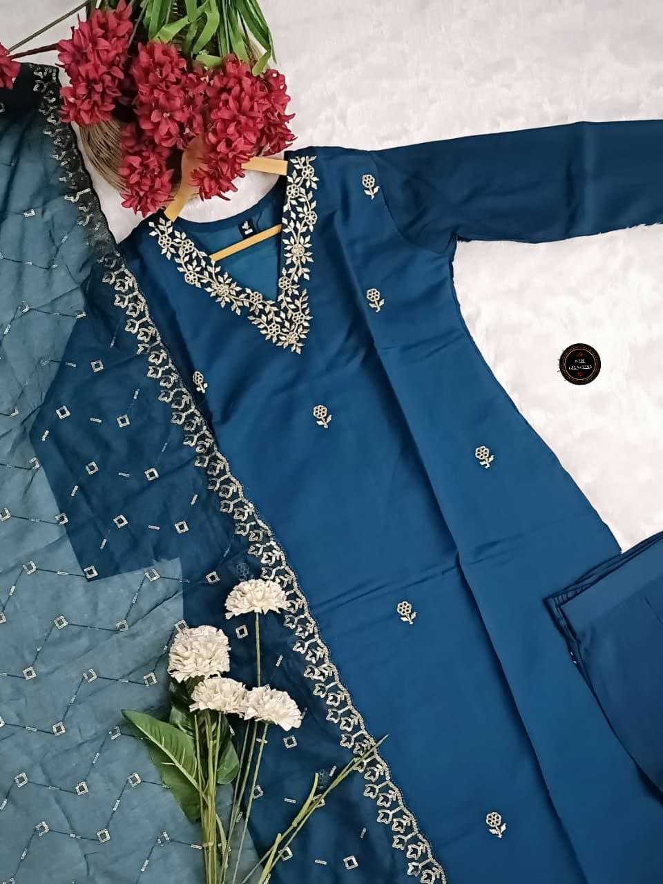 Ynf Viscose KESH536 8005 Kurti Wholesale Festive Kurtis Georgette Kurti Embroidered Kurtis Manufacturer- Kapda Export