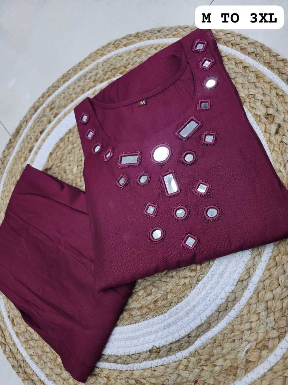 Ynf Viscose KESH720 UP Kurti Wholesale Mirror Work Kurti Embroidered Kurtis Kurti With Palazzo Manufacturer- Kapda Export