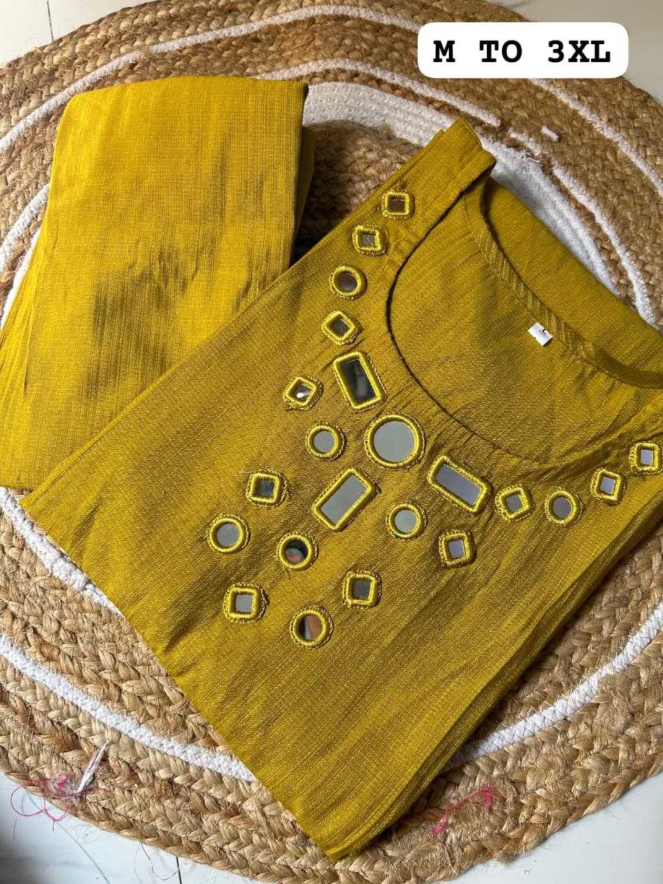 Ynf Viscose KESH720 UP Kurti Wholesale Mirror Work Kurti Embroidered Kurtis Kurti With Palazzo Manufacturer- Kapda Export