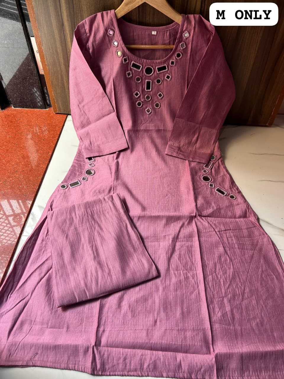 Ynf Viscose KESH720 UP Kurti Wholesale Mirror Work Kurti Embroidered Kurtis Kurti With Palazzo Manufacturer- Kapda Export