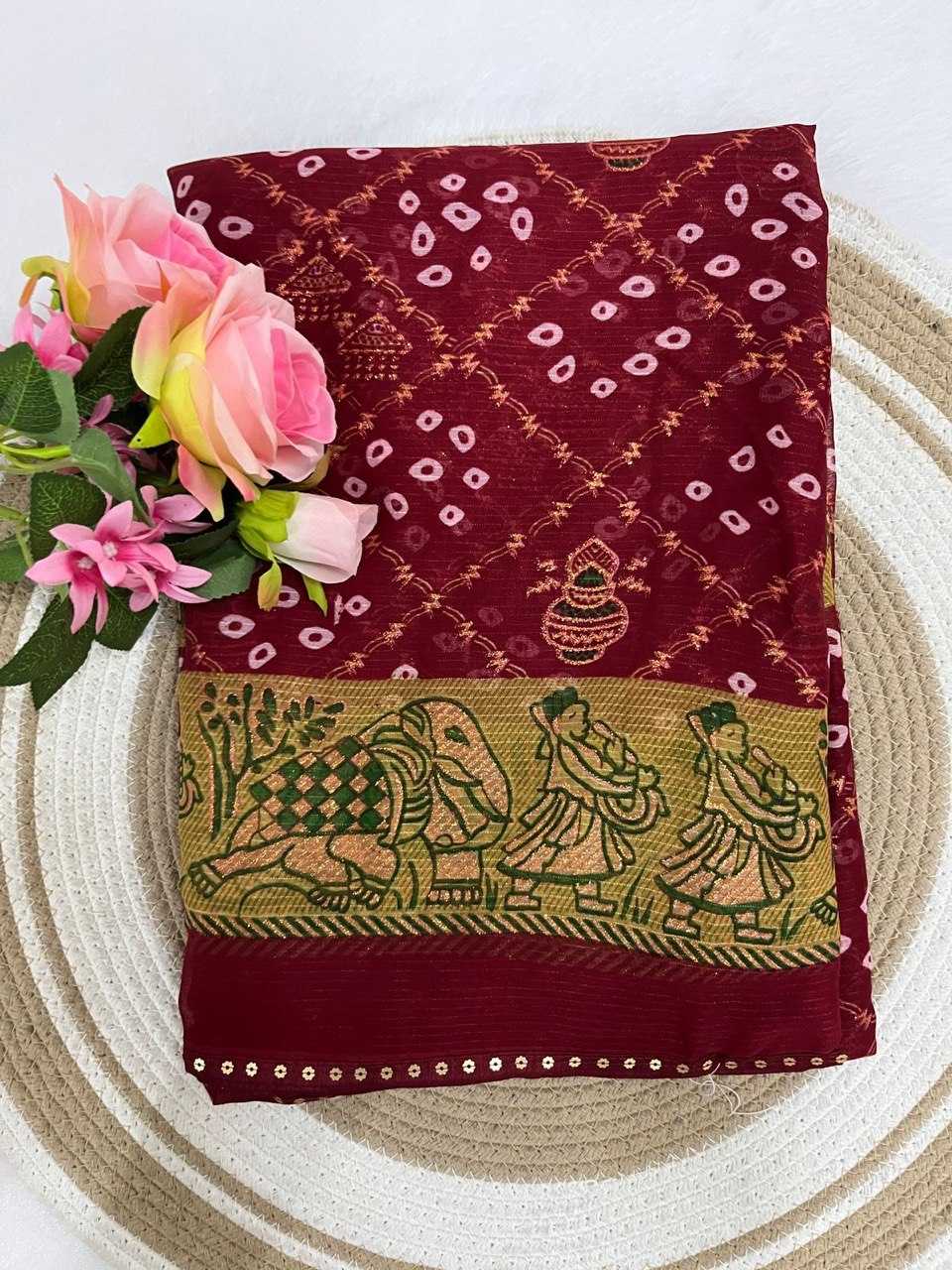 Ynf Zari Silk KESH696 25 Sarees Wholesale Festive Sarees Bandhani Sarees Casual Sarees Manufacturer- Kapda Export