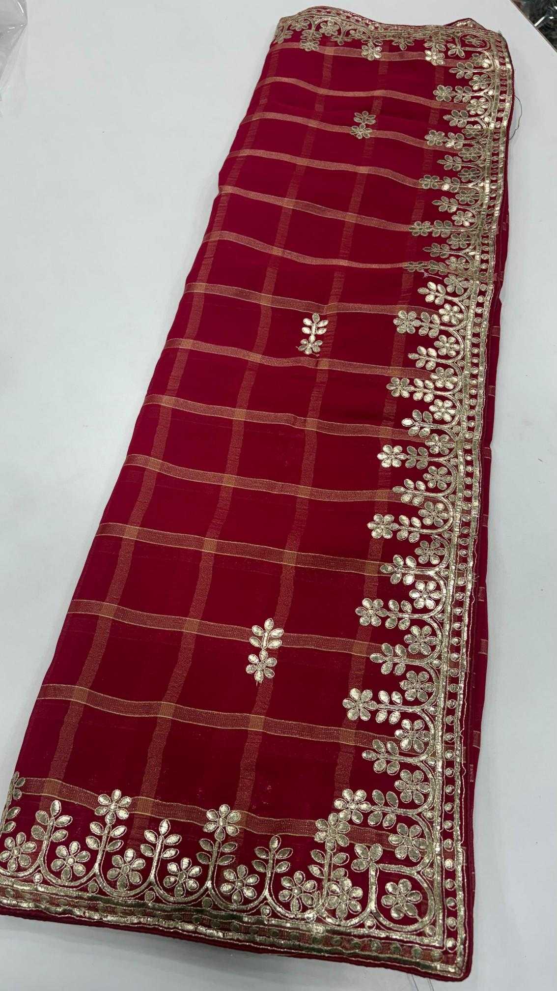 Ynf Zari Silk RIN102 Cratonic Sarees Wholesale Designer Sarees Gota Patti Sarees Bandhani Sarees Manufacturer- Kapda Export