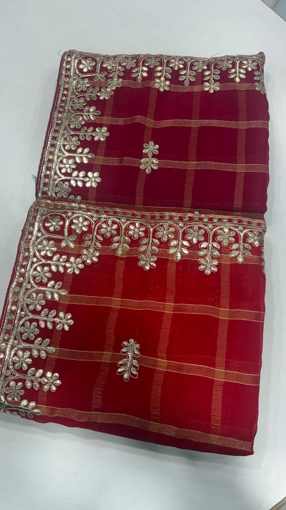 Ynf Zari Silk RIN102 Cratonic Sarees Wholesale Designer Sarees Gota Patti Sarees Bandhani Sarees Manufacturer- Kapda Export
