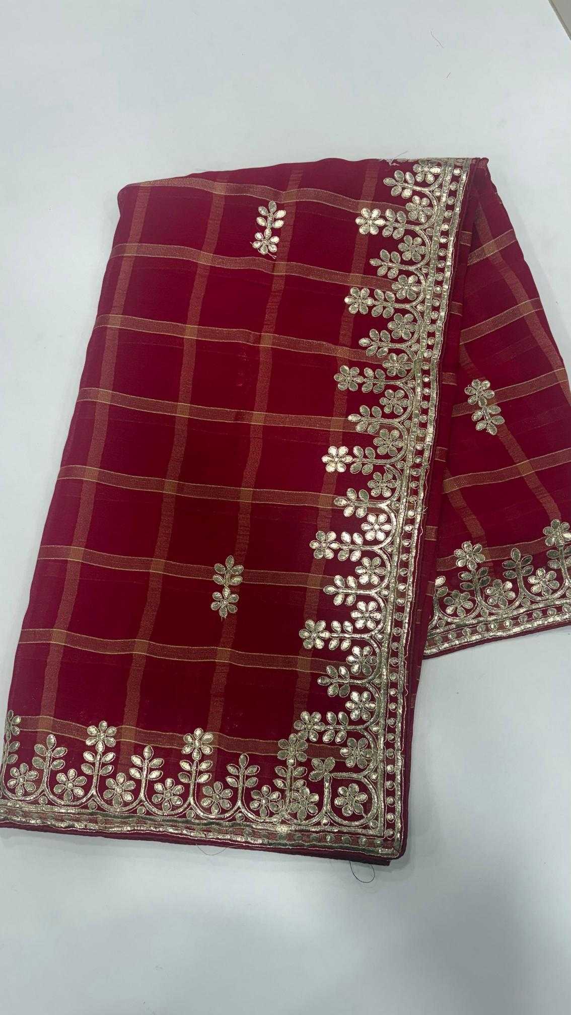 Ynf Zari Silk RIN102 Cratonic Sarees Wholesale Designer Sarees Gota Patti Sarees Bandhani Sarees Manufacturer- Kapda Export