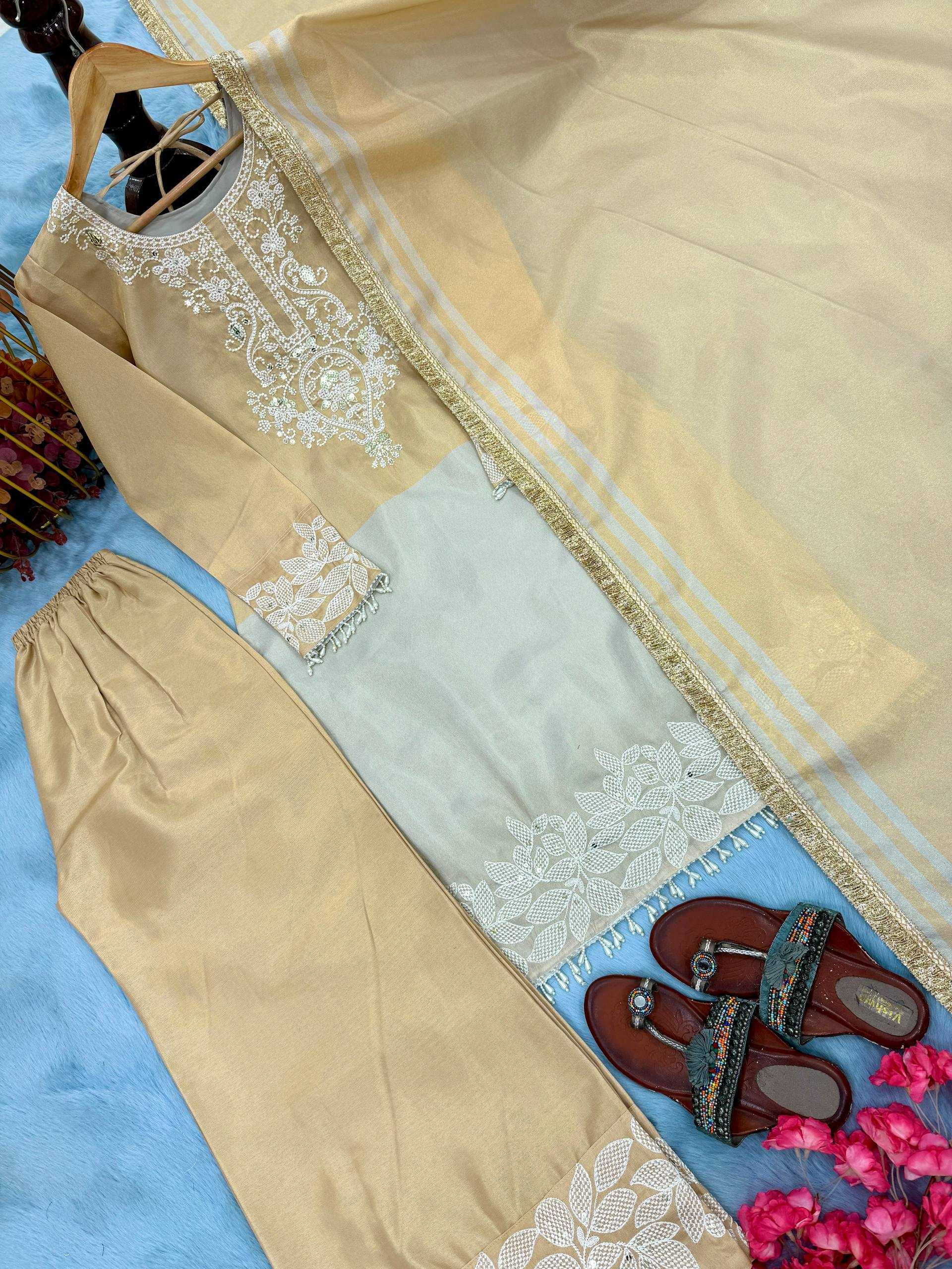 Ynf Banarasi Soft Silk KESH614 039 Suits & Dresses Wholesale Embroidery Suits Palazzo Suit Party wear suits Manufacturer- Kapda Export