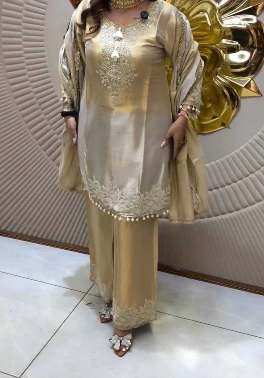 Ynf Banarasi Soft Silk KESH614 039 Suits & Dresses Wholesale Embroidery Suits Palazzo Suit Party wear suits Manufacturer- Kapda Export