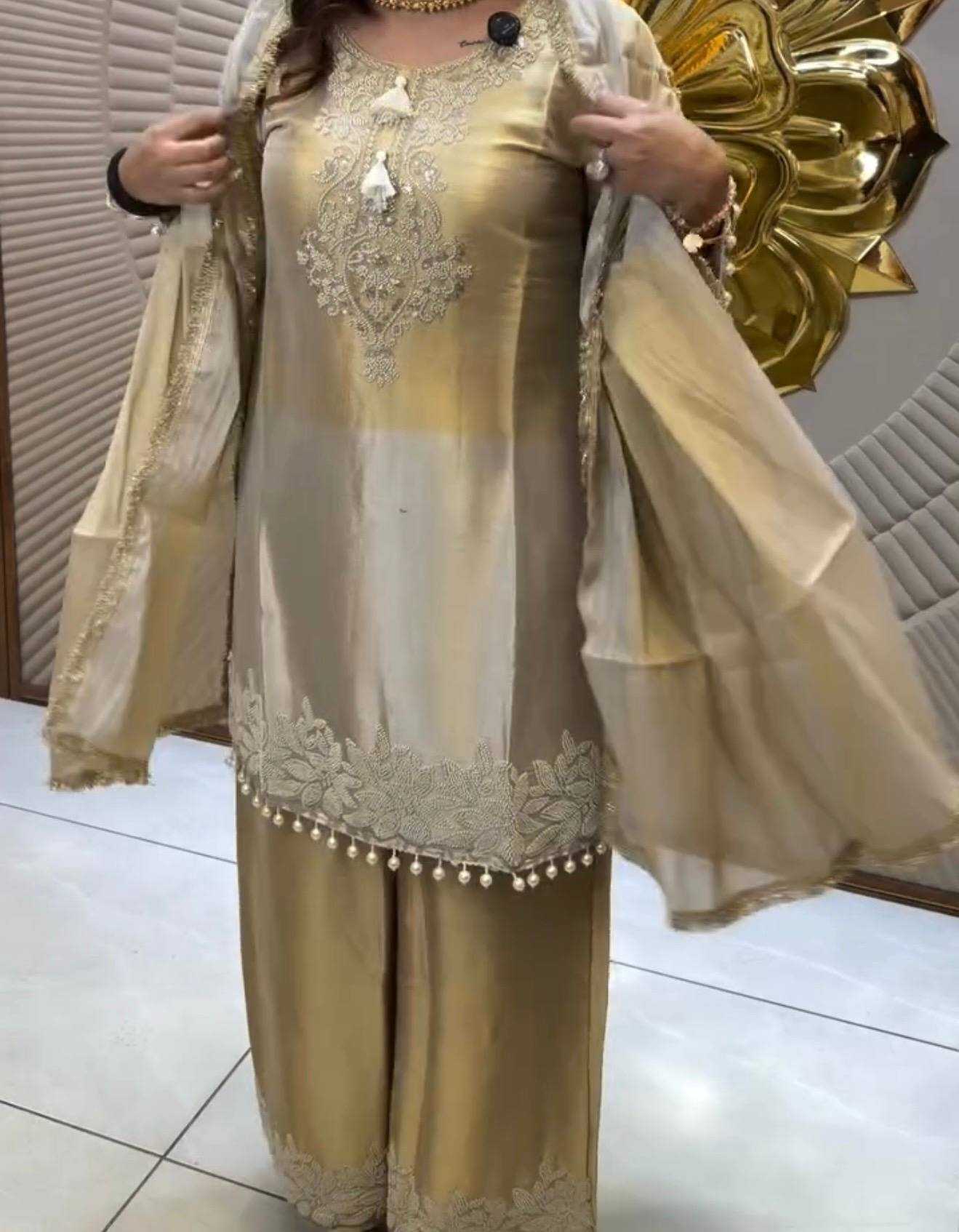 Ynf Banarasi Soft Silk KESH614 039 Suits & Dresses Wholesale Embroidery Suits Palazzo Suit Party wear suits Manufacturer- Kapda Export