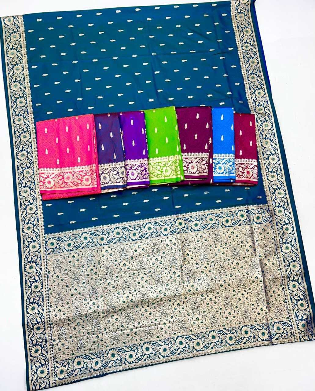Ynf Banarasi Soft Silk RIN211 Nisha Silk Sarees Wholesale Banarasi Silk Sarees Zari Border Silk Sarees Embroidered Silk Sarees Manufacturer- Kapda Export