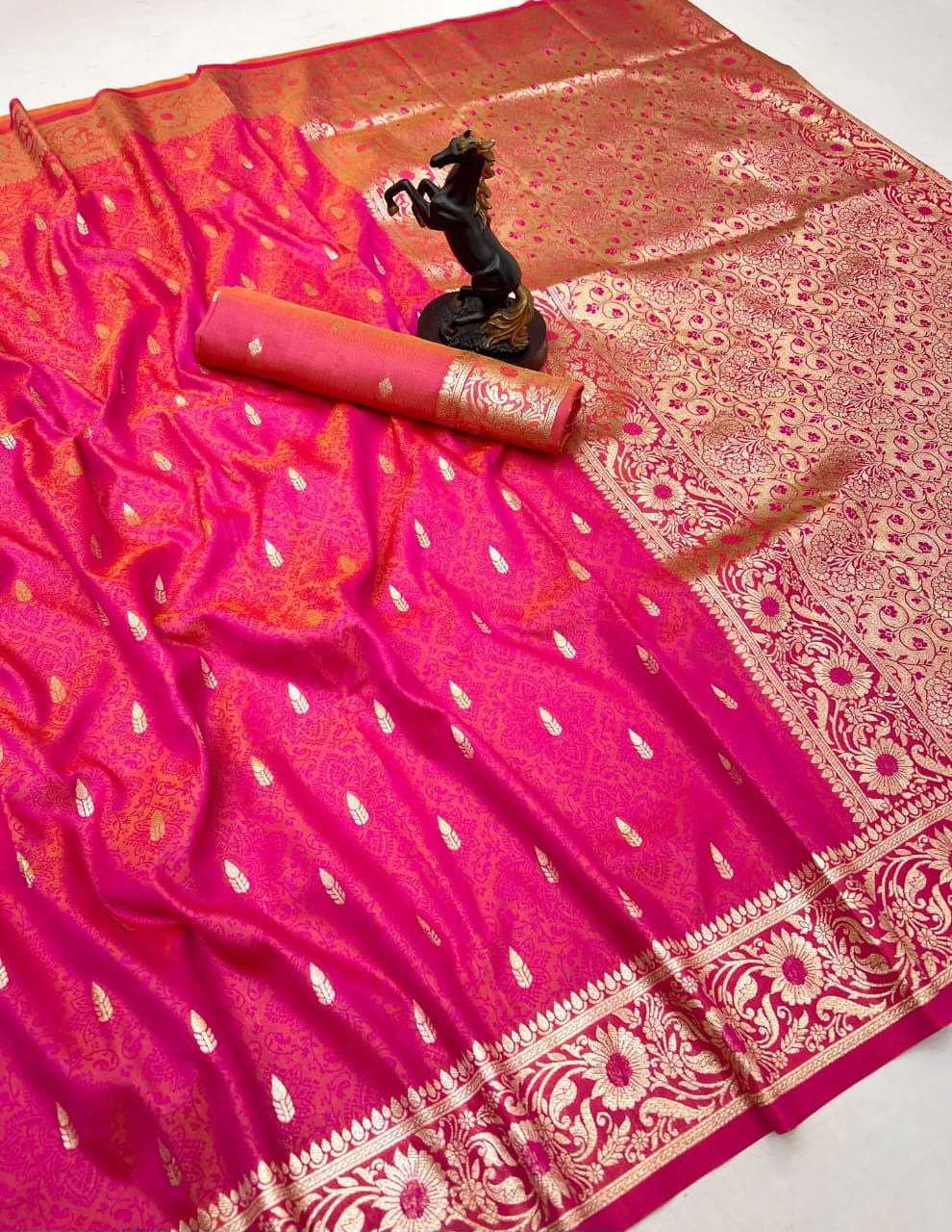 Ynf Banarasi Soft Silk RIN211 Nisha Silk Sarees Wholesale Banarasi Silk Sarees Zari Border Silk Sarees Embroidered Silk Sarees Manufacturer- Kapda Export