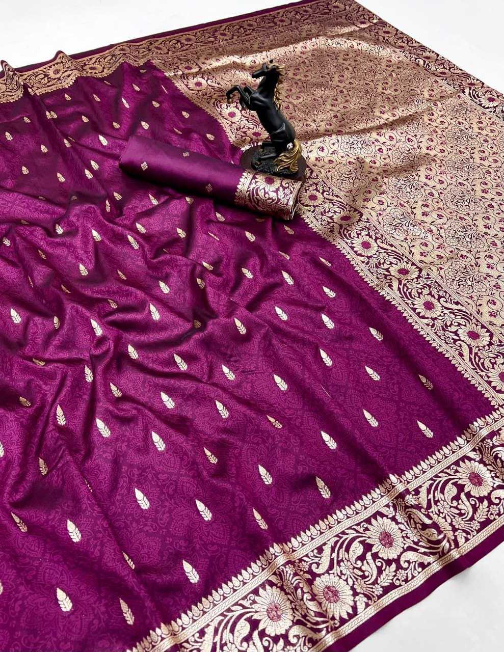 Ynf Banarasi Soft Silk RIN211 Nisha Silk Sarees Wholesale Banarasi Silk Sarees Zari Border Silk Sarees Embroidered Silk Sarees Manufacturer- Kapda Export