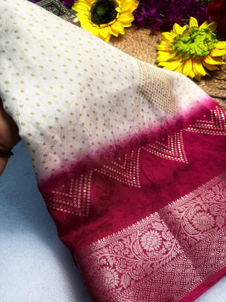 Ynf Bandhani Silk KESH576 266 Sarees Festive Collections Wholesale Festive Sarees Bandhani Sarees Sarees With Blouse Manufacturer- Kapda Export