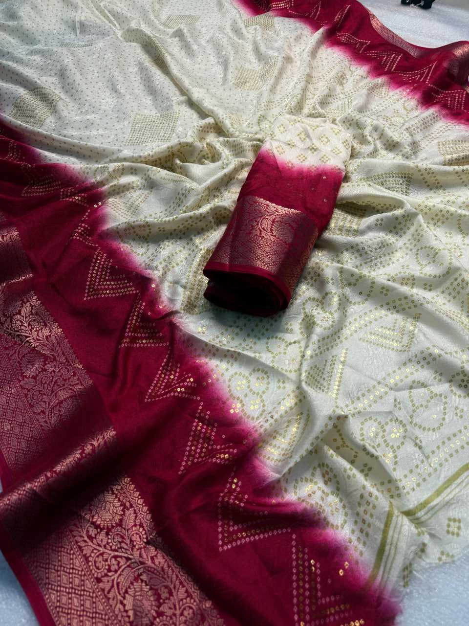 Ynf Bandhani Silk KESH576 266 Sarees Festive Collections Wholesale Festive Sarees Bandhani Sarees Sarees With Blouse Manufacturer- Kapda Export