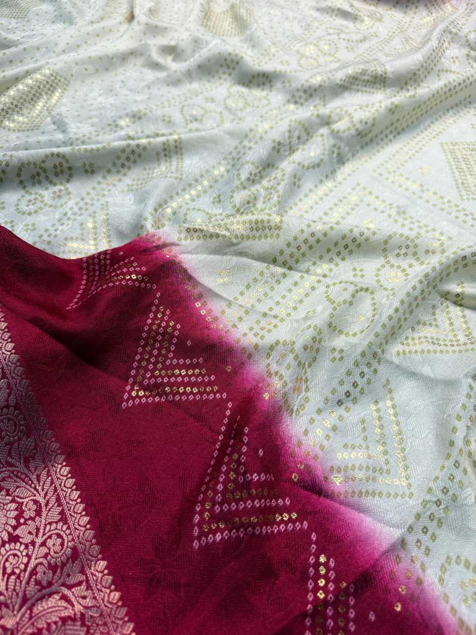 Ynf Bandhani Silk KESH576 266 Sarees Festive Collections Wholesale Festive Sarees Bandhani Sarees Sarees With Blouse Manufacturer- Kapda Export