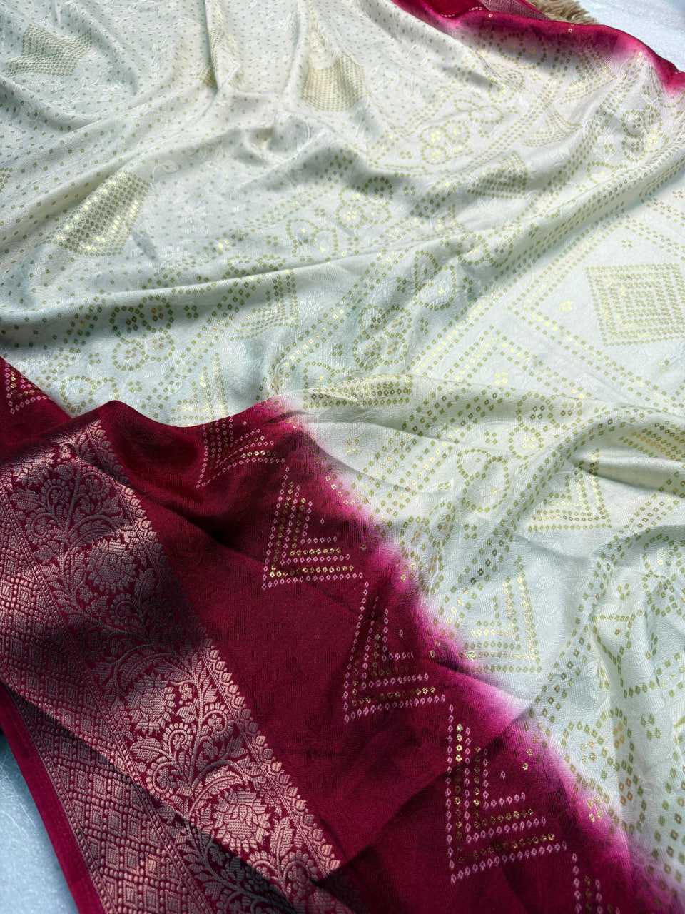 Ynf Bandhani Silk KESH576 266 Sarees Festive Collections Wholesale Festive Sarees Bandhani Sarees Sarees With Blouse Manufacturer- Kapda Export