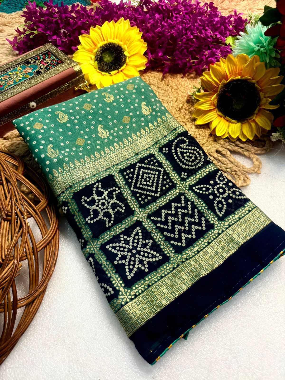 Ynf Bandhani Silk KESH576 PARIC Sarees Festive Collections Wholesale Traditional Sarees Festive Sarees Bandhani Sarees Manufacturer- Kapda Export