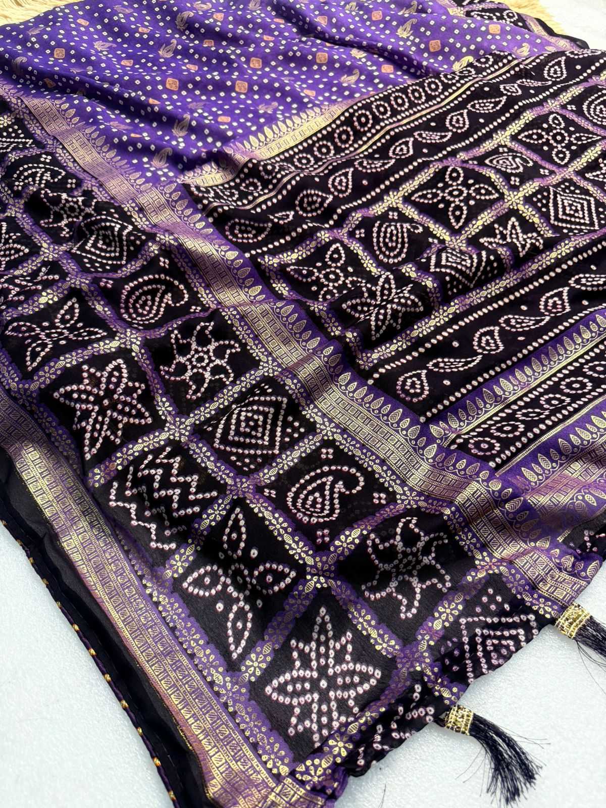 Ynf Bandhani Silk KESH576 PARIC Sarees Festive Collections Wholesale Traditional Sarees Festive Sarees Bandhani Sarees Manufacturer- Kapda Export