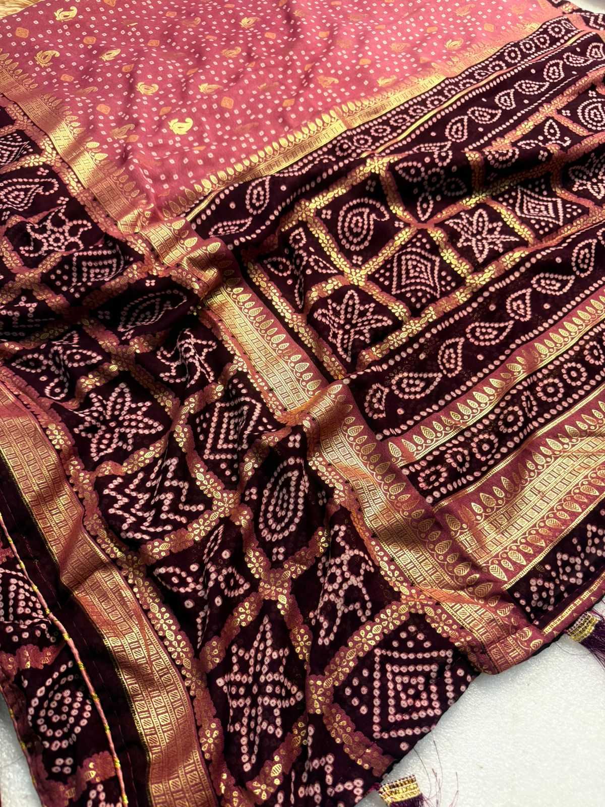 Ynf Bandhani Silk KESH576 PARIC Sarees Festive Collections Wholesale Traditional Sarees Festive Sarees Bandhani Sarees Manufacturer- Kapda Export