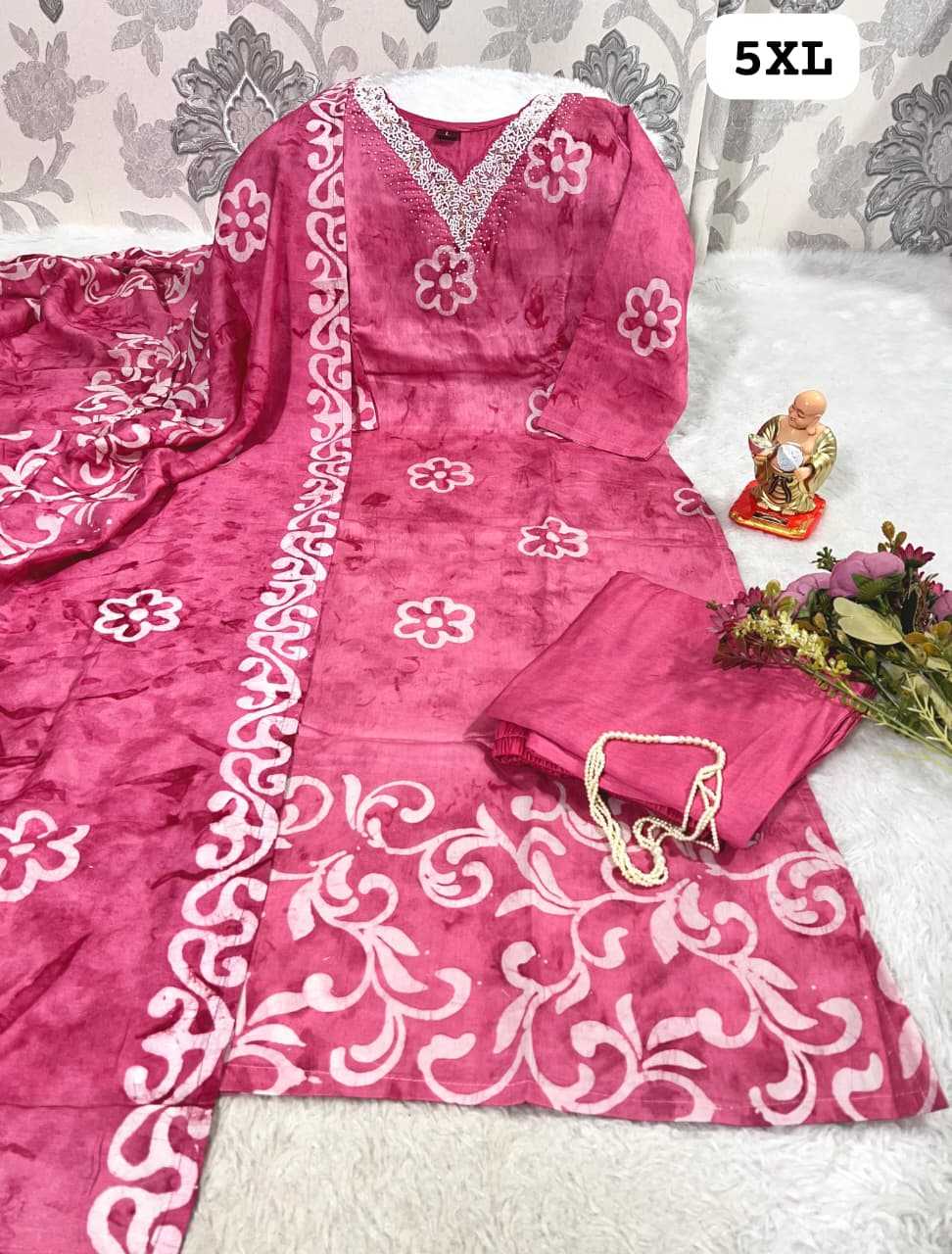 Ynf Batik KESH594 Adrija Kurti Plus Size Collections Wholesale Printed Kurtis Cotton Kurtis Handloom Kurtis Manufacturer- Kapda Export