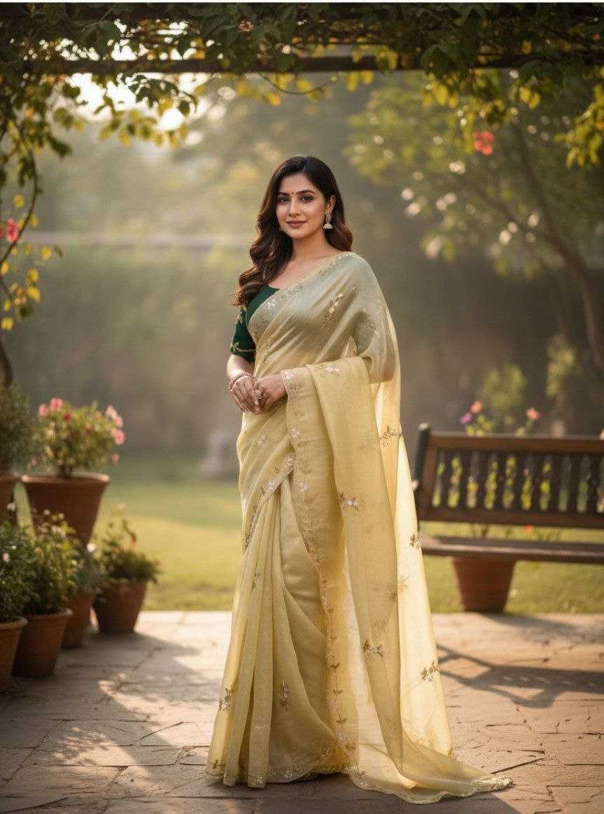 Ynf Blooming RIN171 1240 Sarees Wholesale Designer Sarees Hand Work Sarees Festive Sarees Manufacturer- Kapda Export