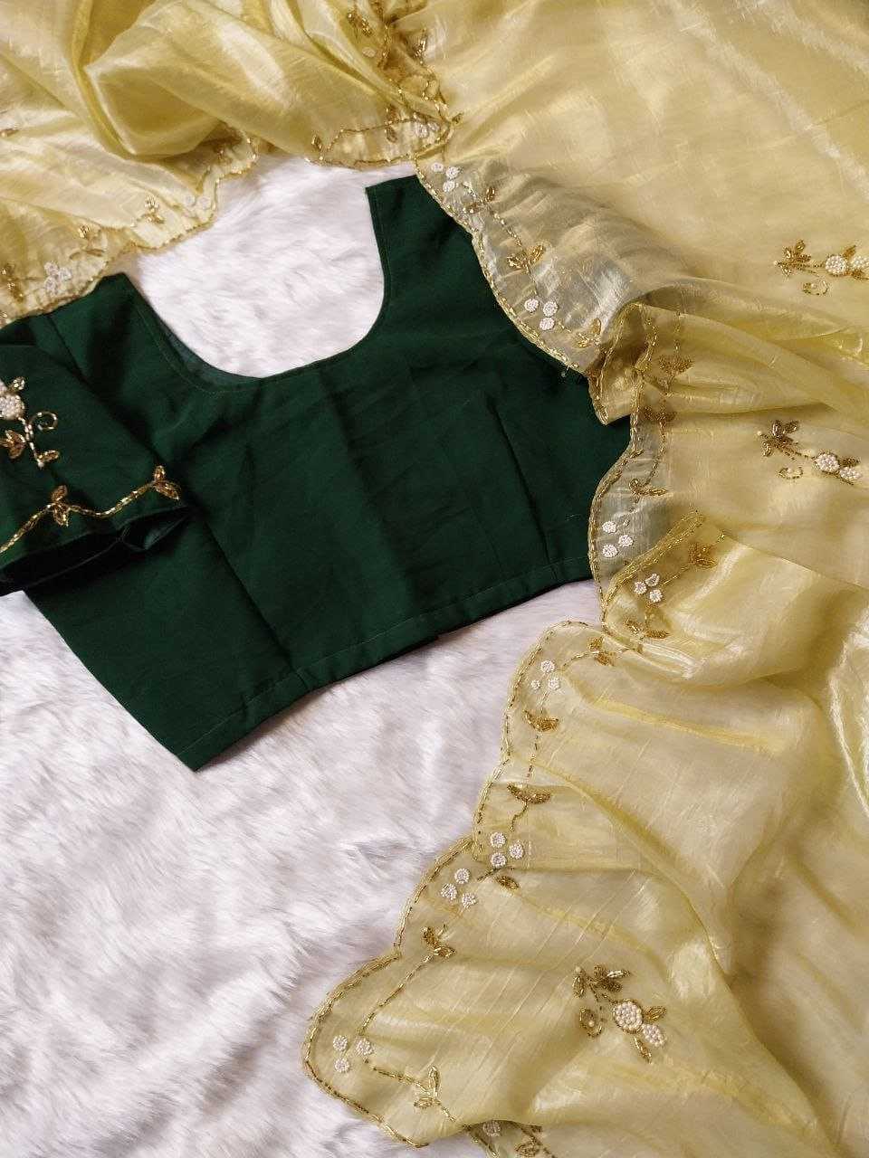 Ynf Blooming RIN171 1240 Sarees Wholesale Designer Sarees Hand Work Sarees Festive Sarees Manufacturer- Kapda Export