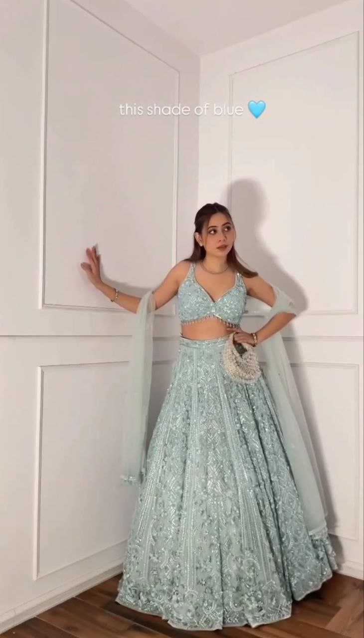 Ynf Butterfly Net KESH508 1115 Lehengas Wholesale Designer Lehenga Wedding Lehenga Sequins Lehenga Manufacturer- Kapda Export