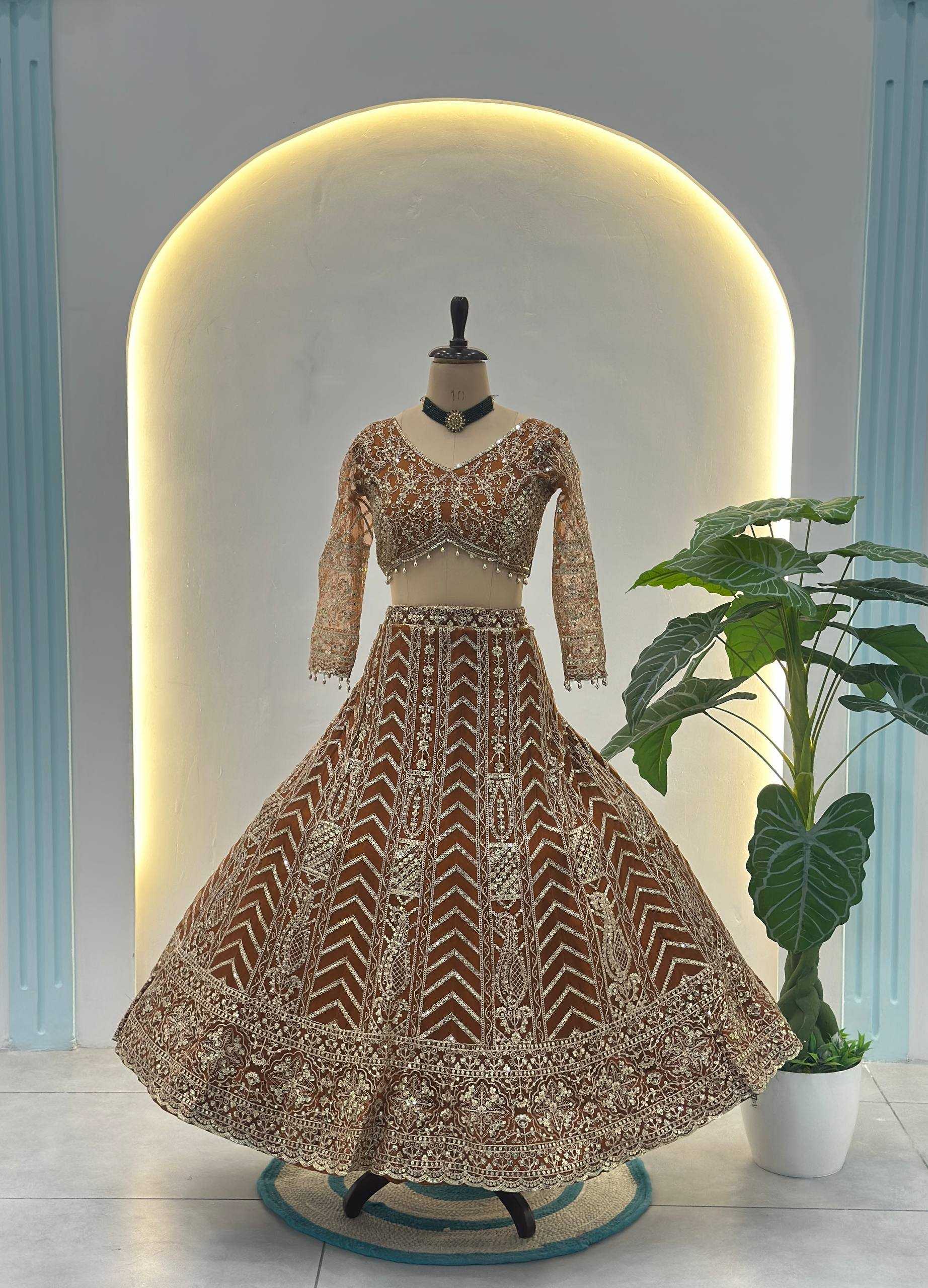 Ynf Butterfly Net KESH533 5134 Lehengas Wholesale Designer Lehenga Embroidered Lehenga Sequins Lehenga Manufacturer- Kapda Export