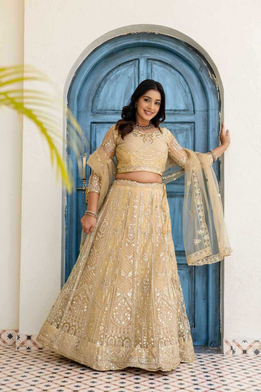 Ynf Butterfly Net KESH533 5164 Lehengas Wholesale Wedding Lehenga Embroidered Lehenga Sequins Lehenga Manufacturer- Kapda Export