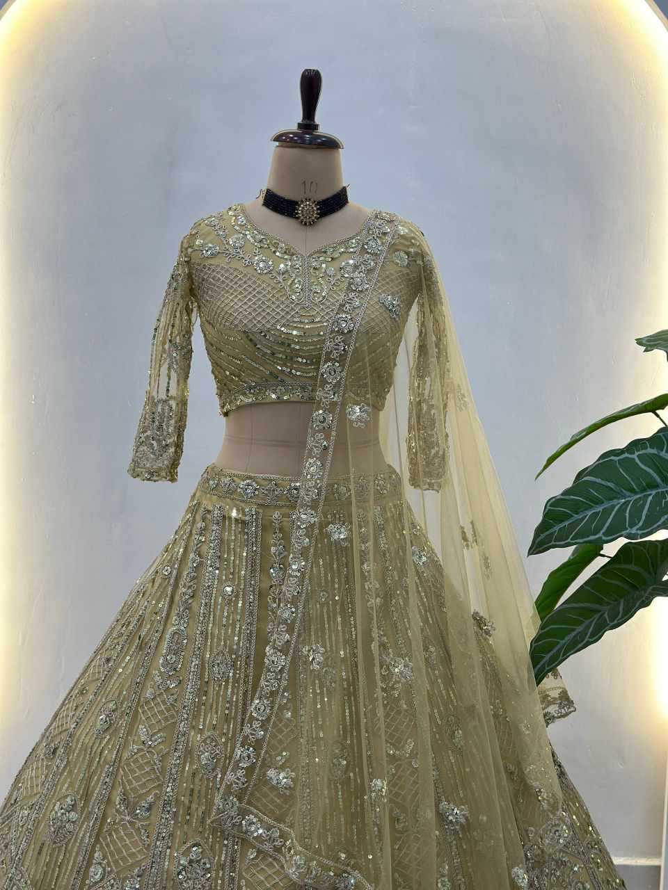 Ynf Butterfly Net KESH533 5164 Lehengas Wholesale Wedding Lehenga Embroidered Lehenga Sequins Lehenga Manufacturer- Kapda Export