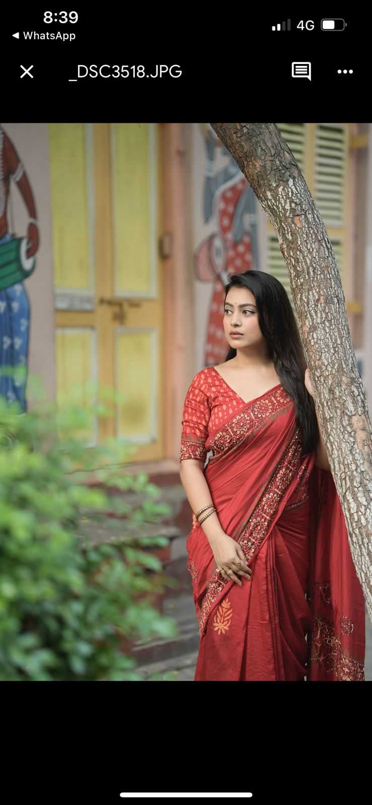 Ynf Chanderi Cotton KESH433 621 ajrakh hand work Sarees Wholesale Ajrakh Sarees Hand Work Sarees Cotton Sarees Manufacturer- Kapda Export