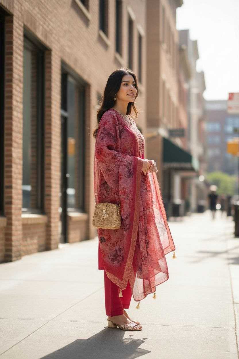 Ynf Chanderi Cotton KESH529 KAVYA Kurti Wholesale Festive Kurtis Designer Kurtis Embroidered Kurtis Manufacturer- Kapda Export