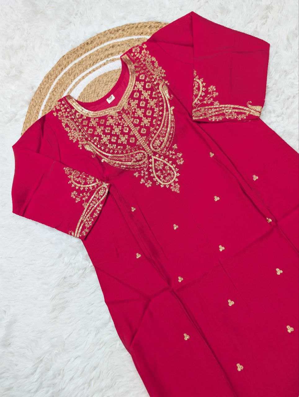 Ynf Chanderi Cotton KESH529 KAVYA Kurti Wholesale Festive Kurtis Designer Kurtis Embroidered Kurtis Manufacturer- Kapda Export