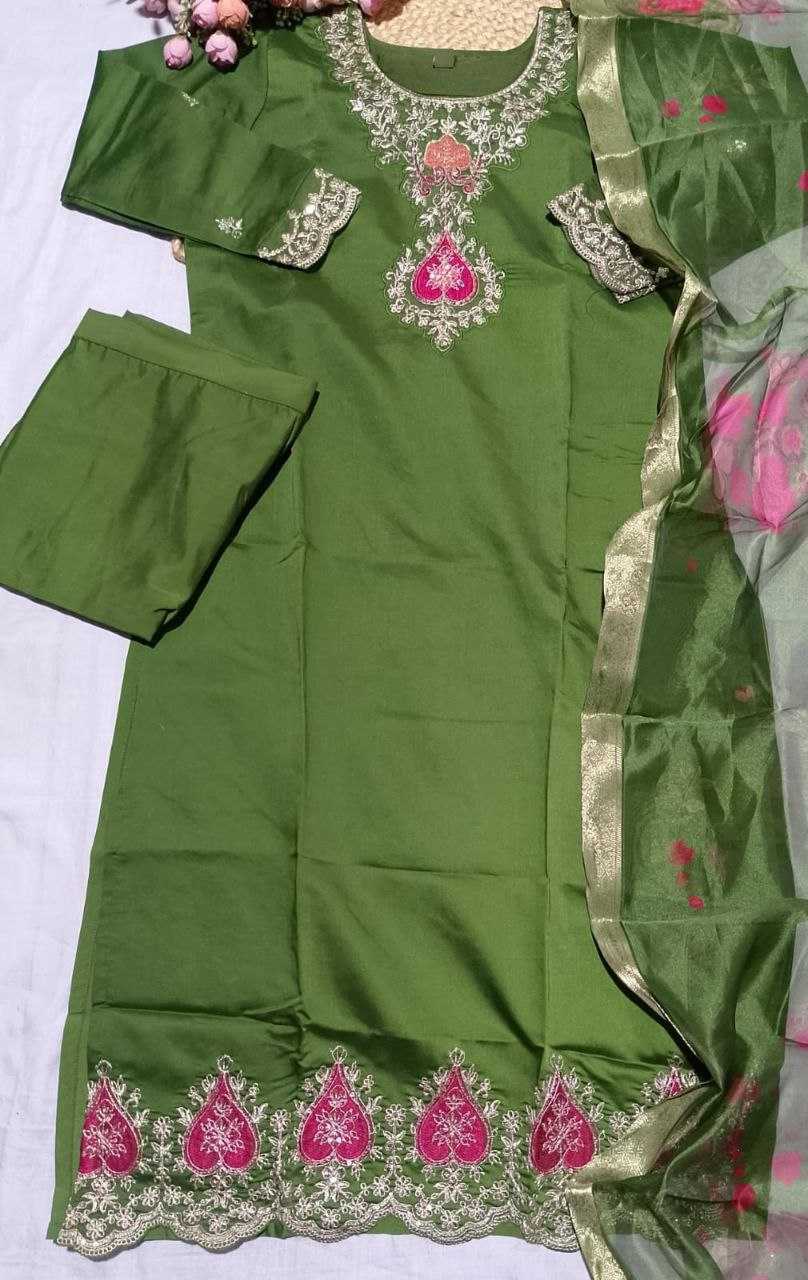 Ynf Chanderi Silk KESH550 330 Kurti Wholesale Designer Kurtis Fancy Kurti Embroidered Kurtis Manufacturer- Kapda Export