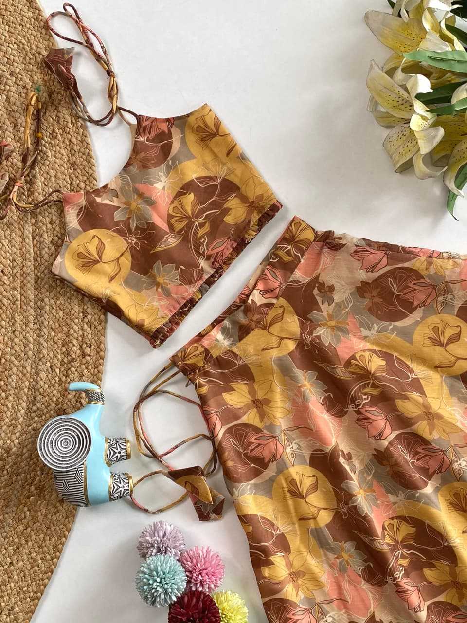 Ynf Chanderi Soft KESH249 tie-up top Kids Wear Wholesale Kids Lehenga Kids Lehenga Choli Baby Girl Lehenga Manufacturer- Kapda Export