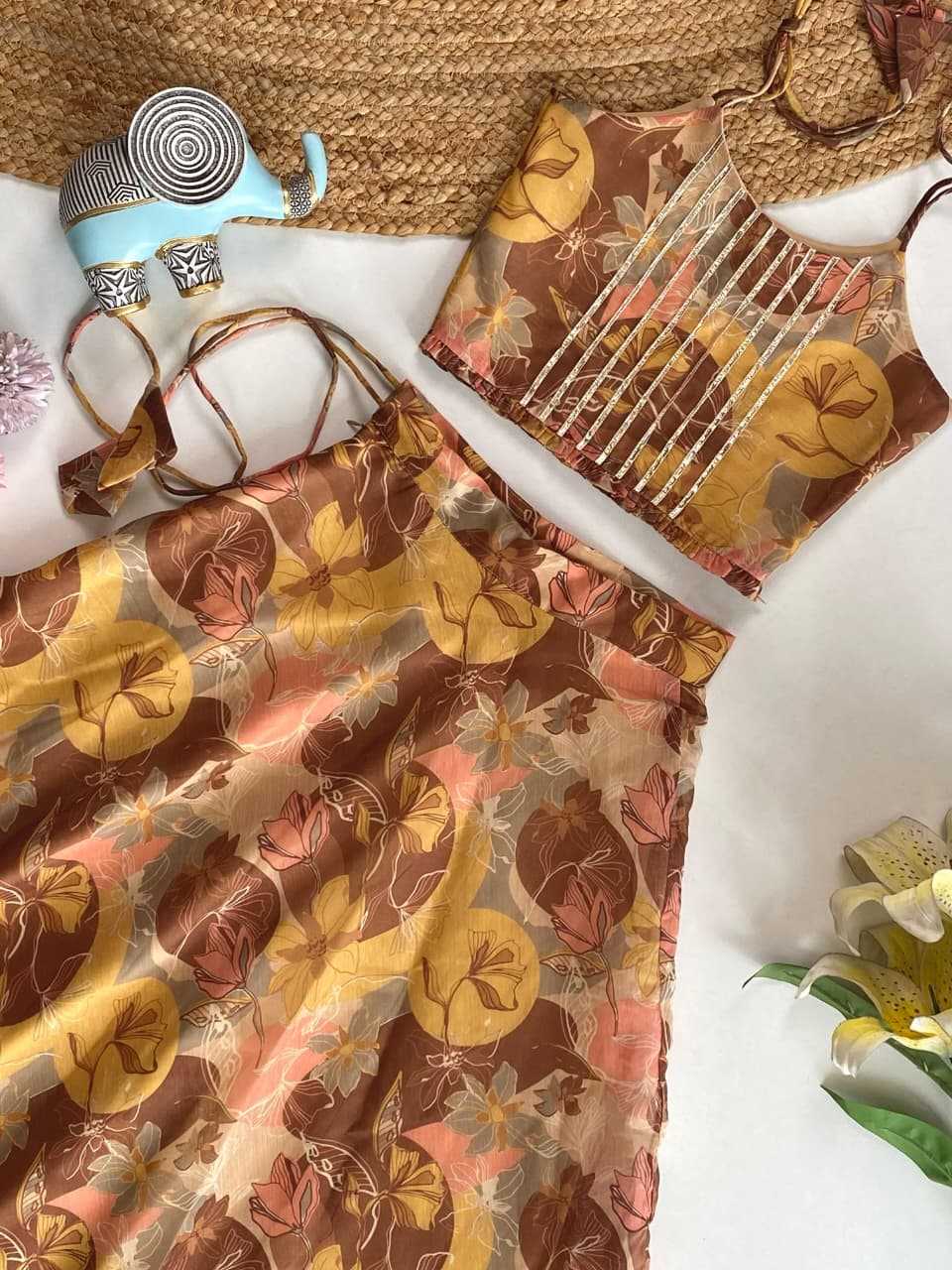 Ynf Chanderi Soft KESH249 tie-up top Kids Wear Wholesale Kids Lehenga Kids Lehenga Choli Baby Girl Lehenga Manufacturer- Kapda Export