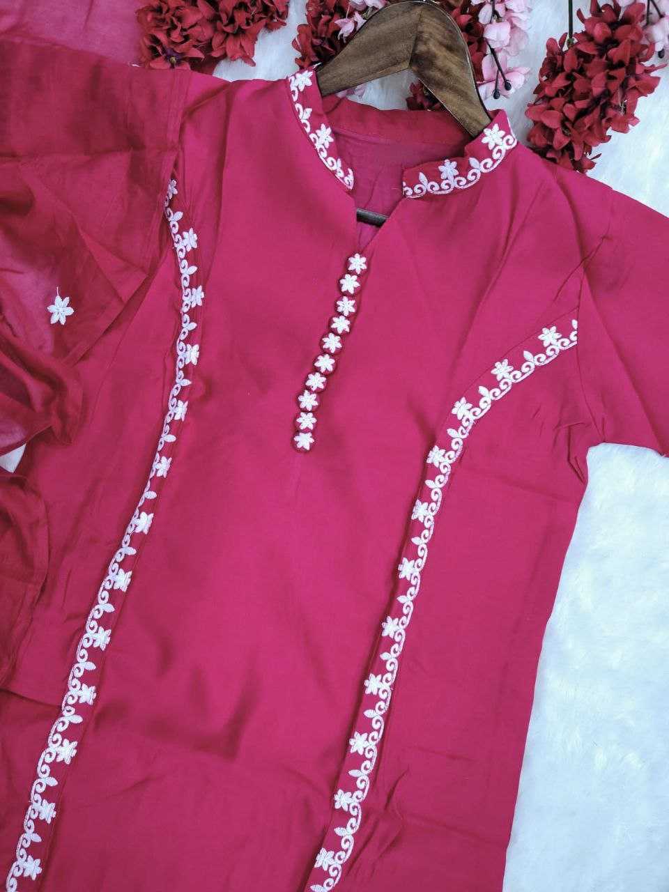 Ynf Chanderi Soft KESH536 P.V Kurti Wholesale Designer Kurtis Fancy Kurti Embroidered Kurtis Manufacturer- Kapda Export