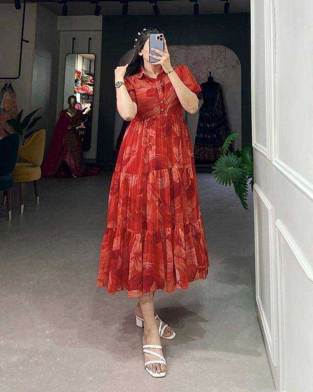 Ynf Chiffon KESH210 2554 Suits & Dresses Wholesale Designer dresses Party Wear Dresses Printed Dresses Manufacturer- Kapda Export