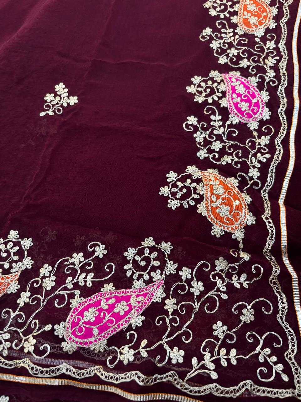 Ynf Chiffon KESH582 104 Sarees Festive Collections Wholesale Chiffon Sarees Festive Sarees Sarees With Blouse Manufacturer- Kapda Export