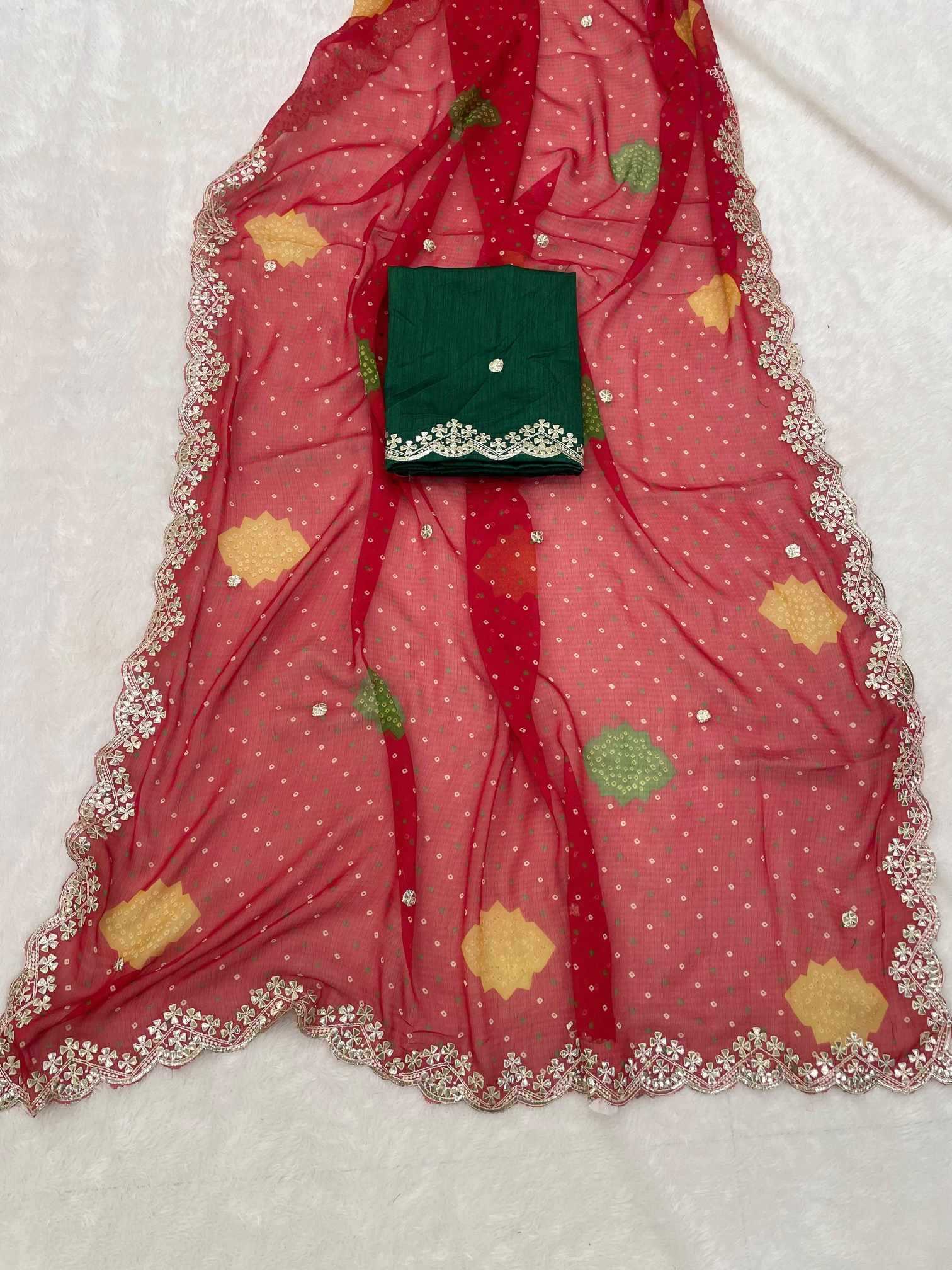 Ynf Chiffon KESH649 Eiliya Sarees Wholesale Georgette Sarees Chiffon Sarees Butta Sarees Manufacturer- Kapda Export