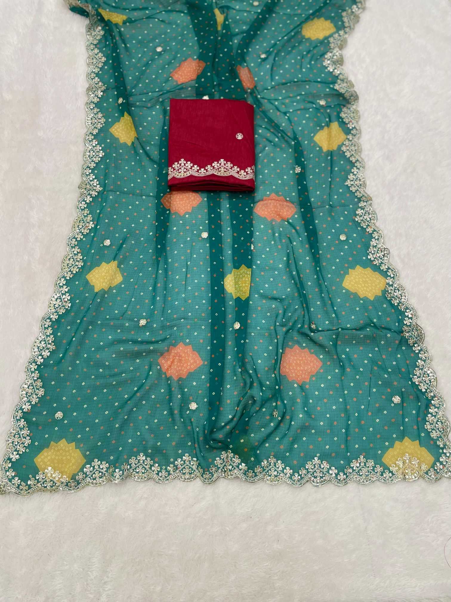 Ynf Chiffon KESH649 Eiliya Sarees Wholesale Georgette Sarees Chiffon Sarees Butta Sarees Manufacturer- Kapda Export