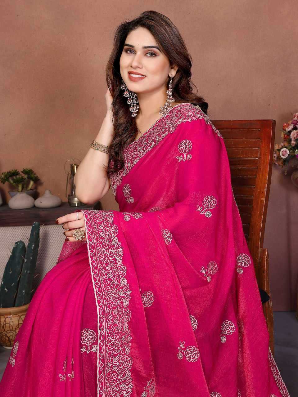 Ynf Chiffon KESH659 Naxita1 Sarees Wholesale Chiffon Sarees Embroidered Sarees Cutwork Saree Manufacturer- Kapda Export