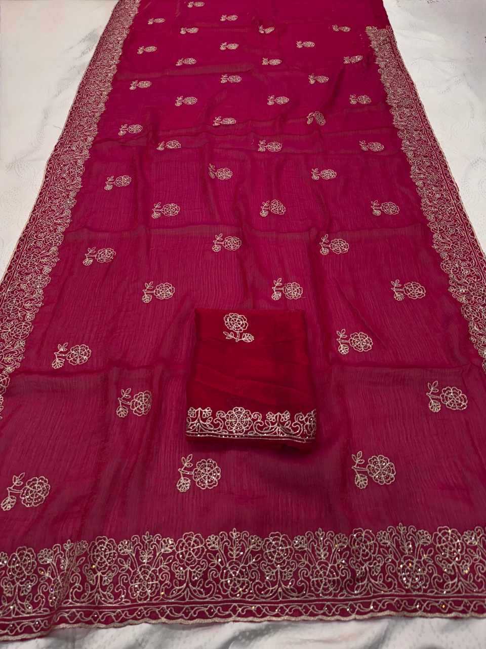 Ynf Chiffon KESH659 Naxita1 Sarees Wholesale Chiffon Sarees Embroidered Sarees Cutwork Saree Manufacturer- Kapda Export