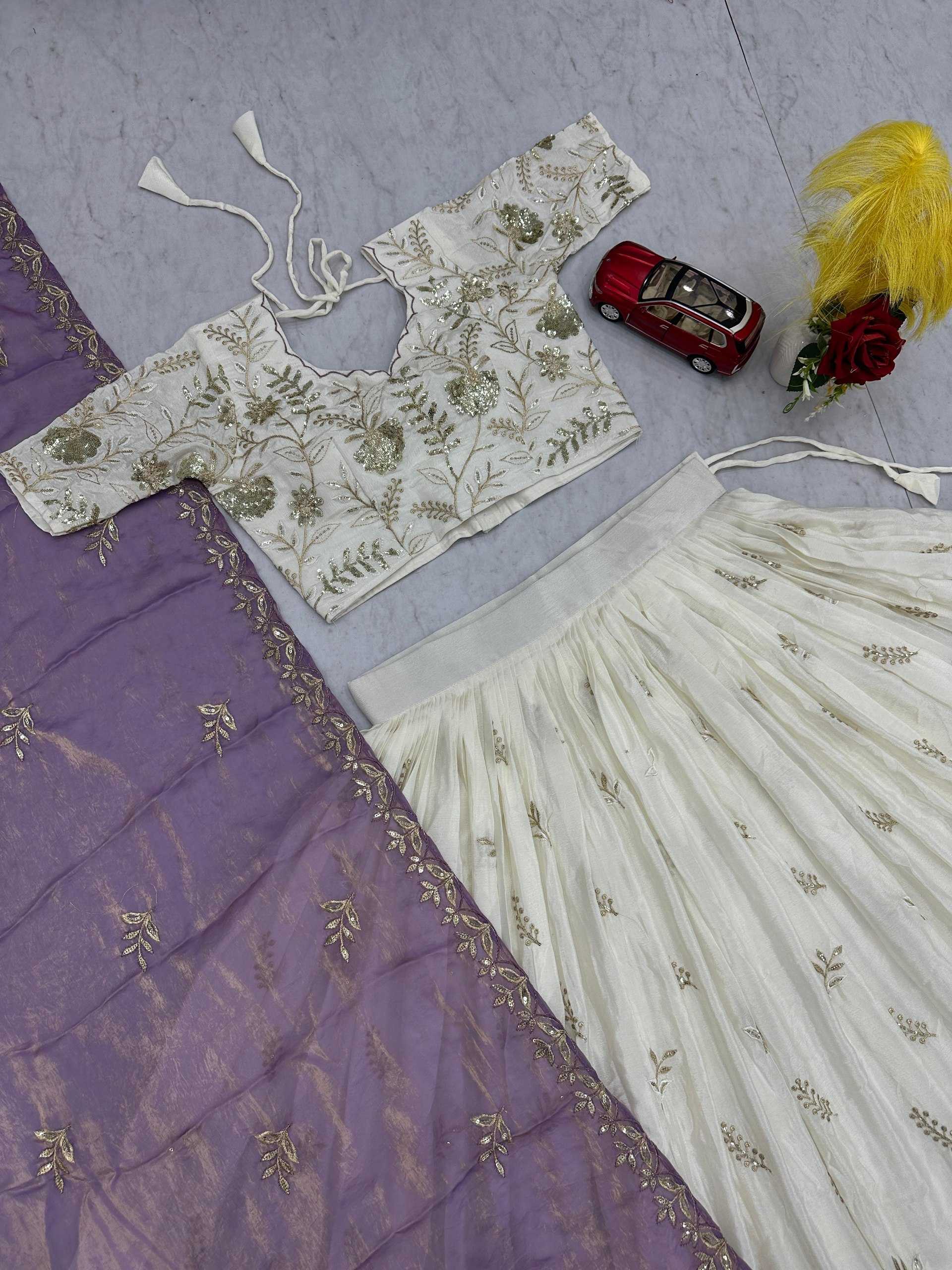 Ynf Chinon KESH497 315 Lehengas Wholesale Wedding Lehenga Embroidered Lehenga Sequins Lehenga Manufacturer- Kapda Export