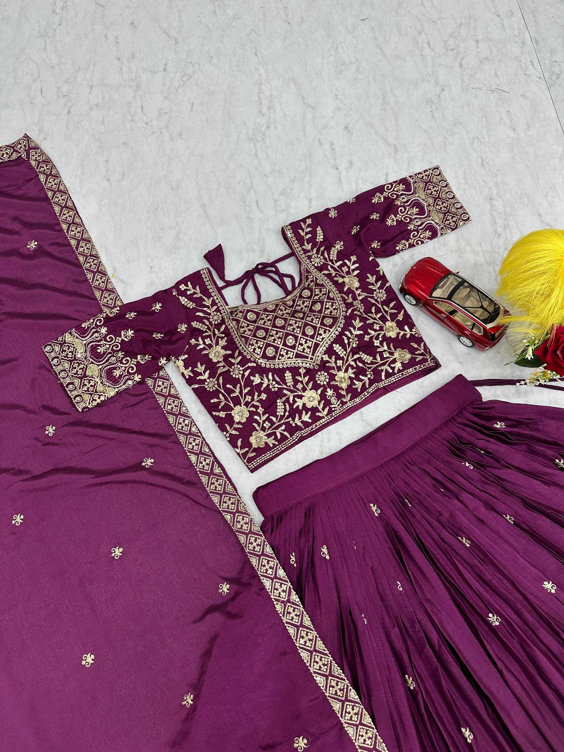 Ynf Chinon KESH497 316 Lehengas Wholesale Wedding Lehenga Embroidered Lehenga Sequins Lehenga Manufacturer- Kapda Export