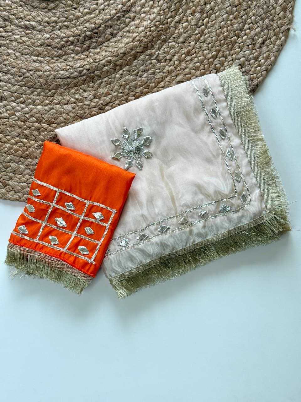 Ynf Chinon KESH538 1230 Sarees Wholesale Designer Sarees Gota Patti Sarees Lace Border Sarees Manufacturer- Kapda Export