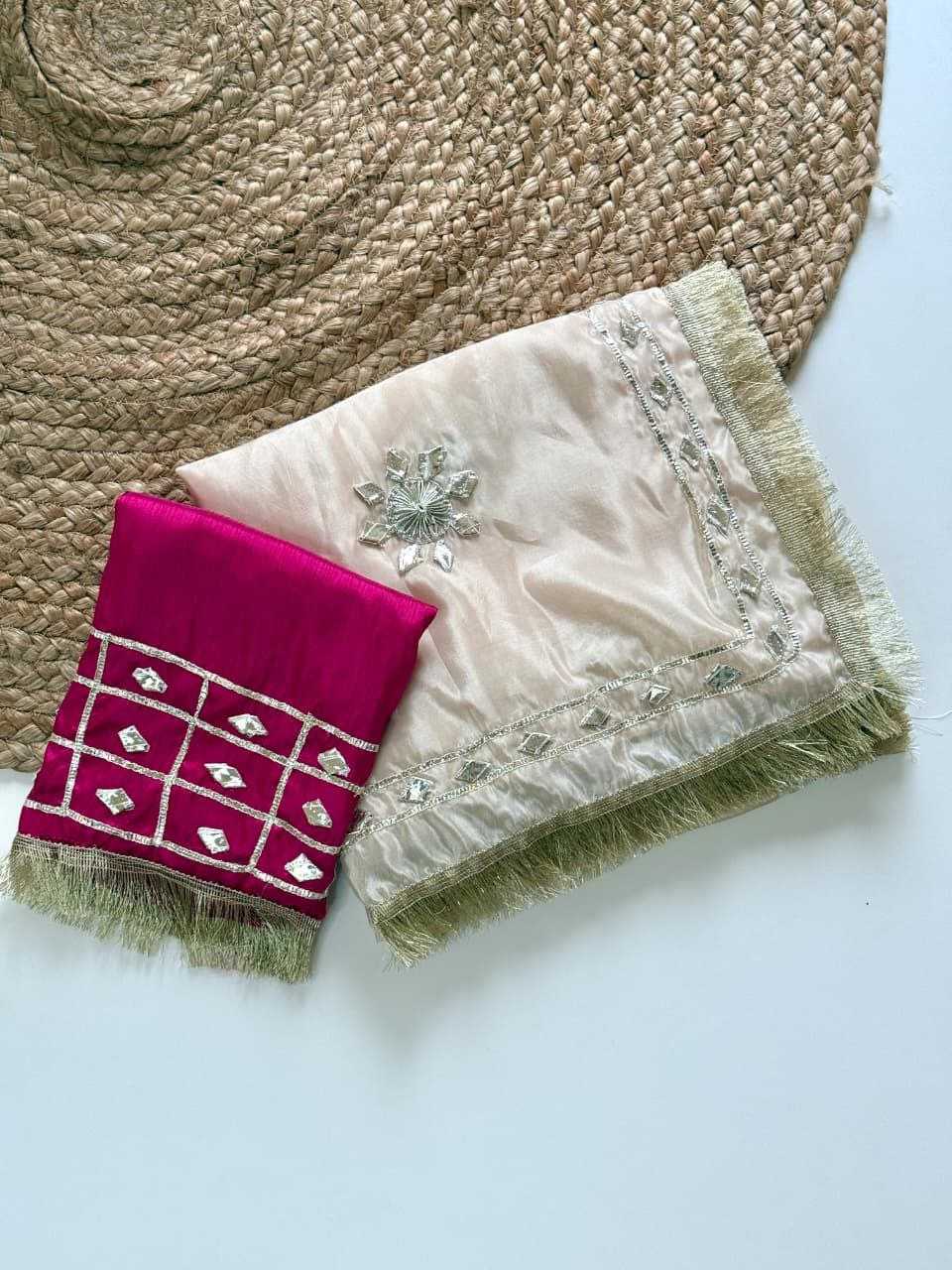 Ynf Chinon KESH538 1230 Sarees Wholesale Designer Sarees Gota Patti Sarees Lace Border Sarees Manufacturer- Kapda Export